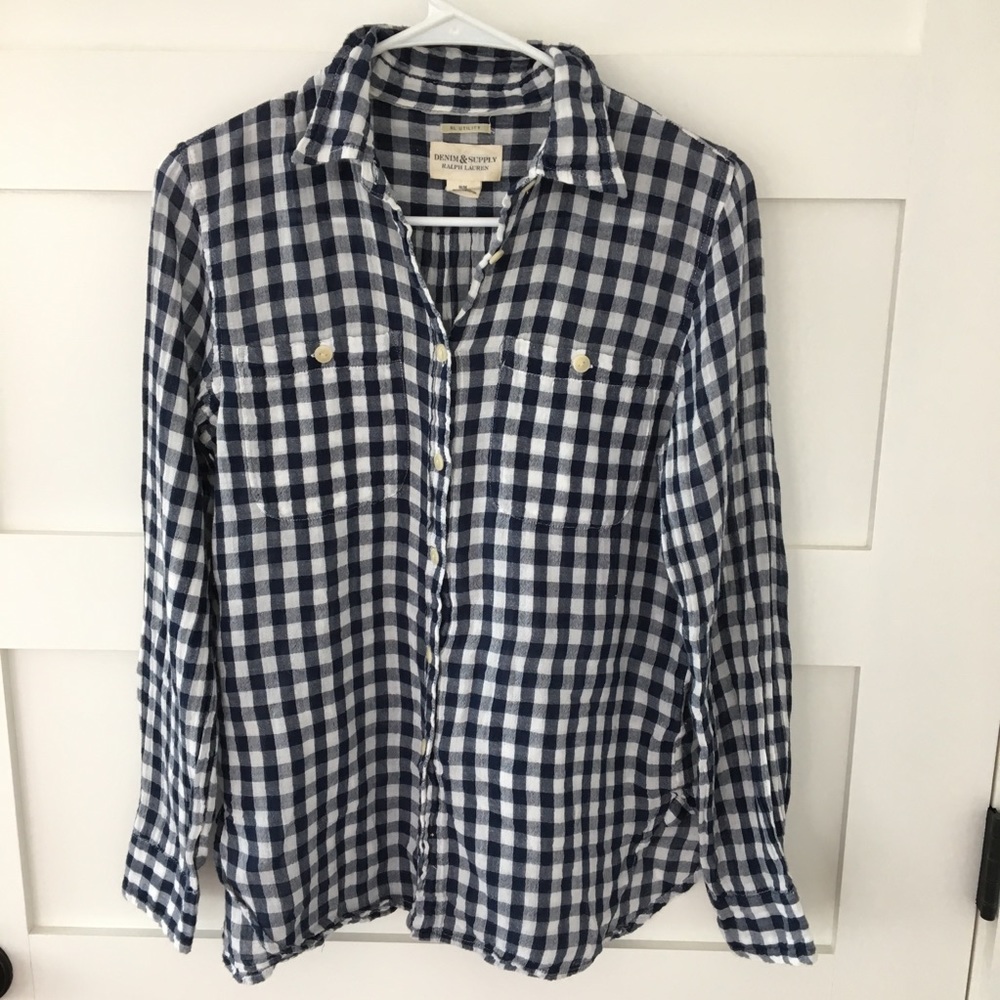 RL Denim and Supply plaid shirt